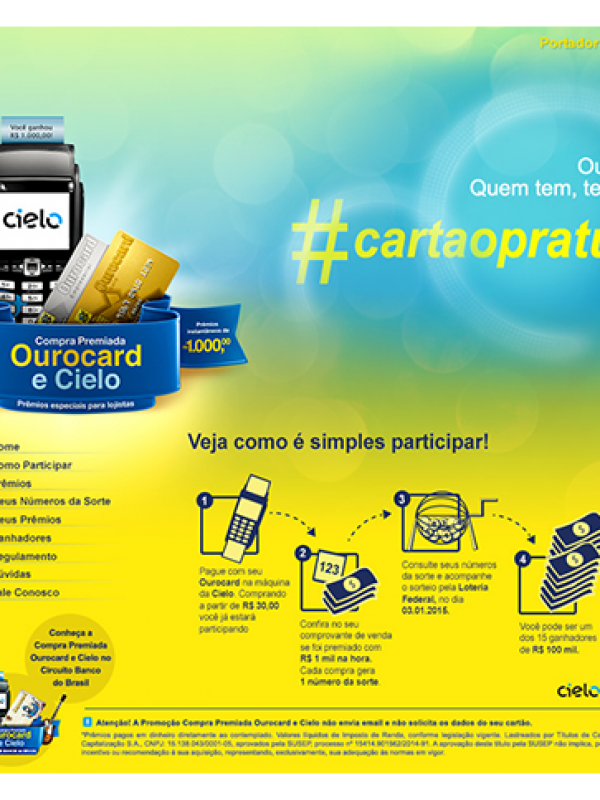Compra Premiada OuroCard Cielo
